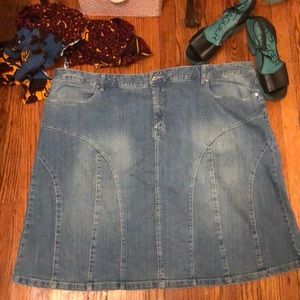 Almost Retro Denim Skirt